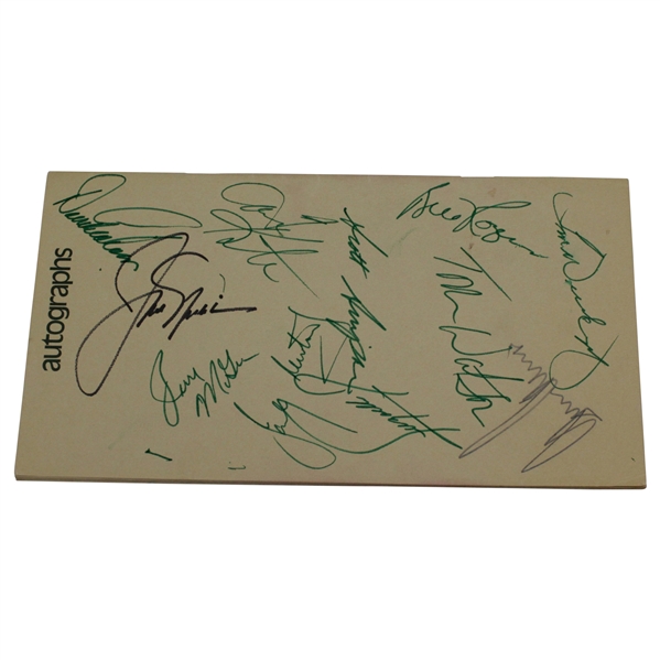 Jack Nicklaus, Watson, Player & others Signed 1981 The Memorial Tournament Handbook JSA ALOA