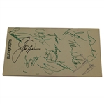 Jack Nicklaus, Watson, Player & others Signed 1981 The Memorial Tournament Handbook JSA ALOA