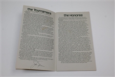 Arnold Palmer, Trevino, Floyd & others Signed 1977 The Memorial Tournament Handbook JSA ALOA