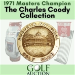 2014 Masters Champions Dinner Flag Signed by 31 with Palmer, Nicklaus, & Player 'Big 3' Center - Charles Coody Collection JSA ALOA