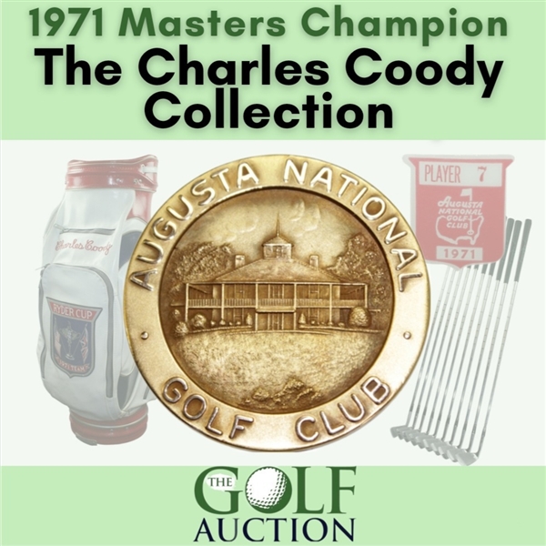 Ray Floyd Signed Undated Masters Par-Aide Embroidered Flag - Charles Coody Collection JSA ALOA