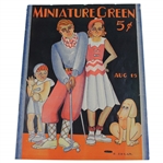 1930 Miniature Green August 15th Issue with D. Sklar Cover - Vol. 1 No. 1 - Seldom Seen