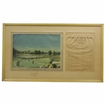 Bobby Jones Signed 1929 US Open Putt Framed Display to Harold Sargent - Jack Sargent Collection JSA ALOA