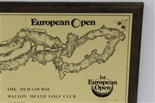 Barry Jaeckel's 1978 European Open Competitor Gift - Walton Heath GC Map - 1st European Open