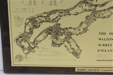 Barry Jaeckel's 1978 European Open Competitor Gift - Walton Heath GC Map - 1st European Open