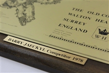 Barry Jaeckel's 1978 European Open Competitor Gift - Walton Heath GC Map - 1st European Open