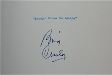 Bing Crosby Signed 1975 'The Crosby Greatest Show in Golf' Book Barry Jaeckel Collection - JSA ALOA