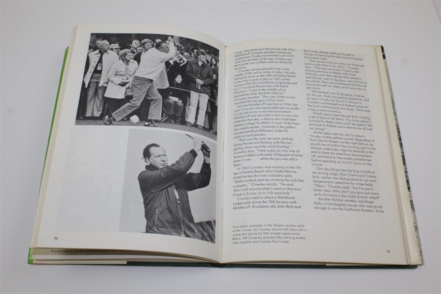 Bing Crosby Signed 1975 'The Crosby Greatest Show in Golf' Book Barry Jaeckel Collection - JSA ALOA