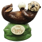 Barry Jaeckels 1982 Ltd Ed The Crosby 41st Porcelain Decanter with Otter Holding Golf Ball
