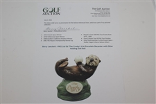 Barry Jaeckel's 1982 Ltd Ed 'The Crosby' 41st Porcelain Decanter with Otter Holding Golf Ball