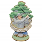 Barry Jaeckels 1980 Bings 39th National Pro-Am Porcelain Decanter with Bing Golfing