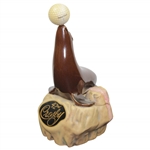 Barry Jaeckels 42nd Crosby Decanter with Seal on Rock - 10" Tall