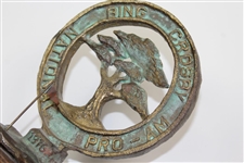 Barry Jaeckel's 1976 Bing Crosby National Pro-Am Cast Iron Contestant Gift with Flag!