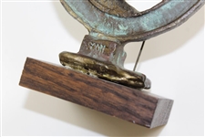 Barry Jaeckel's 1976 Bing Crosby National Pro-Am Cast Iron Contestant Gift with Flag!