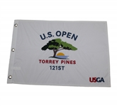 2021 US Open at Torrey Pines Embroidered White Flag - Jon Rahm Winner