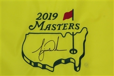 Tiger Woods Signed 2019 Masters Ltd Ed Embroidered Flag #688/1000 #BAM150152