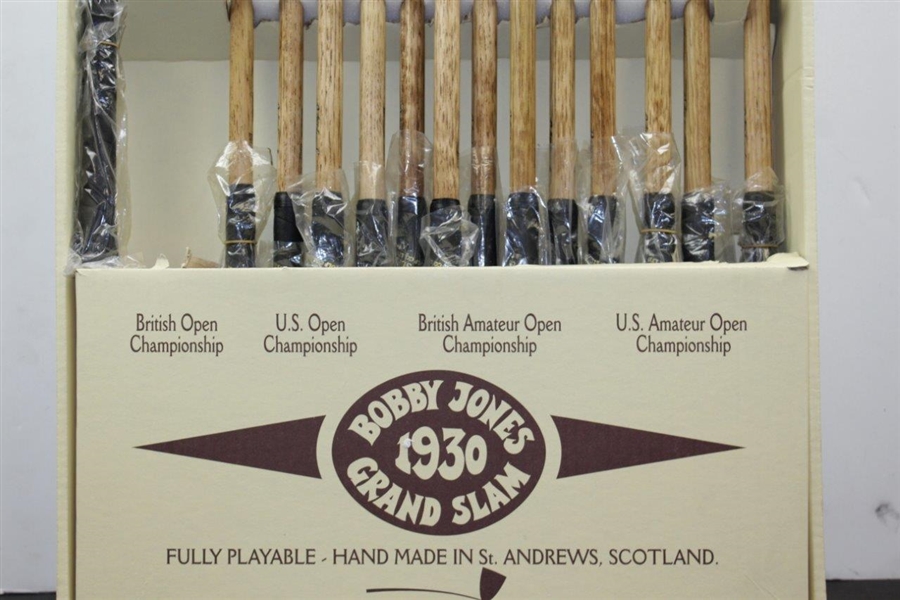 Bobby Jones 1930 Grand Slam Replica Hickory Golf Clubs in Original Box - Ltd to 1930 - Set #502