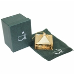 Augusta National Golf Club Gold Tone Clubhouse Ornament In Box with Bag