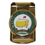 2000 Masters Tournament Gold Tone Money Clip In Box
