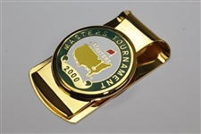 2000 Masters Tournament Gold Tone Money Clip In Box