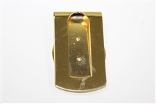 2000 Masters Tournament Gold Tone Money Clip In Box