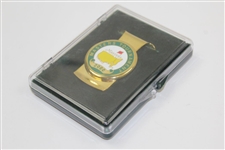 2000 Masters Tournament Gold Tone Money Clip In Box