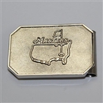 Masters Tournament Undated Silvertone Money Clip in Original Box