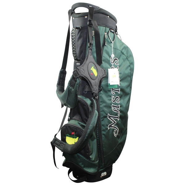 Masters Tournament Undated Green & Black Full Size Stand Golf Bag w/Tags