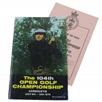 1975 OPEN Championship at Carnoustie Program with Draw Sheet - Tom Watson Winner
