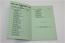 1973 OPEN Championship at Old Troon Program with Draw Sheet - Tom Wieskopf Winner