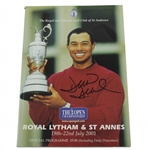 David Duval Signed 2001 OPEN Championship with Tiger Woods on Cover JSA ALOA