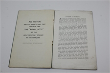 1929 OPEN Championship at Muirfield Official Friday Program with Draw Sheet - Walter Hagen Win