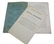 1929 OPEN Championship at Muirfield Official Friday Program with Draw Sheet - Walter Hagen Win