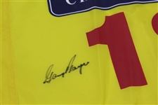 Gary Player Signed OPEN Championship '18' Yellow Screen Flag JSA ALOA