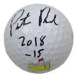 Patrick Reed Signed Titleist  Masters Logo Golf Ball w/2018 & -15 JSA #QQ22043
