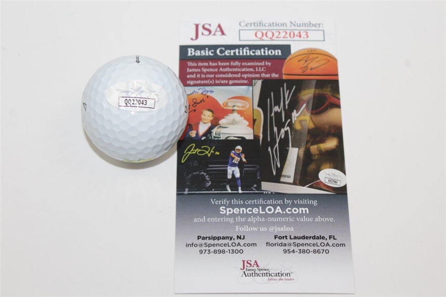 Patrick Reed Signed Titleist  Masters Logo Golf Ball w/2018 & '-15' JSA #QQ22043
