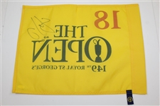 Shane Lowry Signed 2019 OPEN at Royal St. George's Flag w/2019 JSA #MM58575