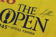 Henrik Stenson Signed 2016 OPEN at Royal Troon Flag JSA #MM58965