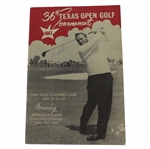 Arnold Palmer Signed 1963 Texas Open Official Program JSA ALOA