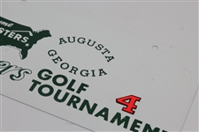Classic Masters Tournament Courtesy Car License Plate #4