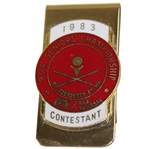 1983 PGA Seniors Championship Contestant Money Clip/Badge