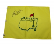 Ben Crenshaw Signed Undated Masters Embroidered Flag with Dates Won JSA ALOA
