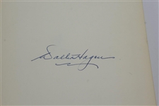 Walter Hagen Signed 1956 'The Walter Hagen Story' 1st Ed Book JSA FULL #X78259