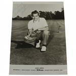 Julius Boros Signed & Personalized Wilson Staff Photo JSA ALOA
