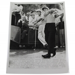 Bobby Jones 1956 UPI Photo Watching Amateur Ken Venturi at Masters