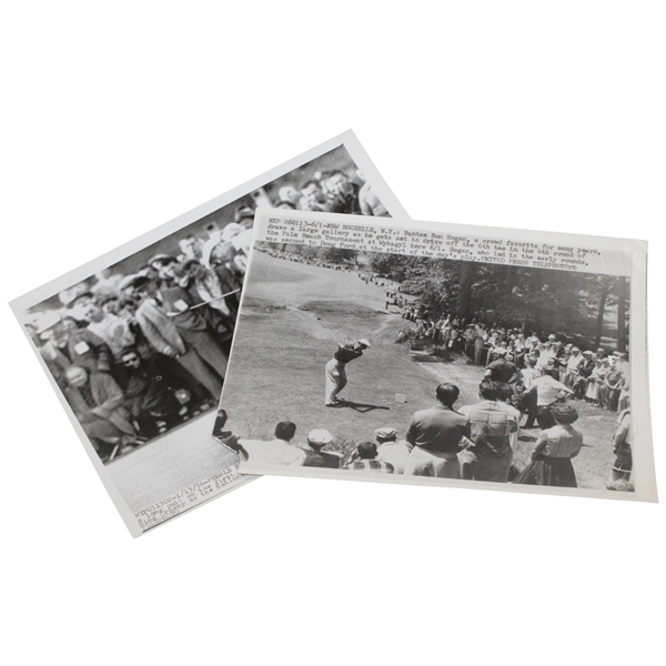 Two (2) 1950s UPI Wire Photos of Ben Hogan