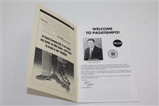 Tiger Woods Signed 1996 US Collegiate Championship at Pasatiempo Program JSA ALOA
