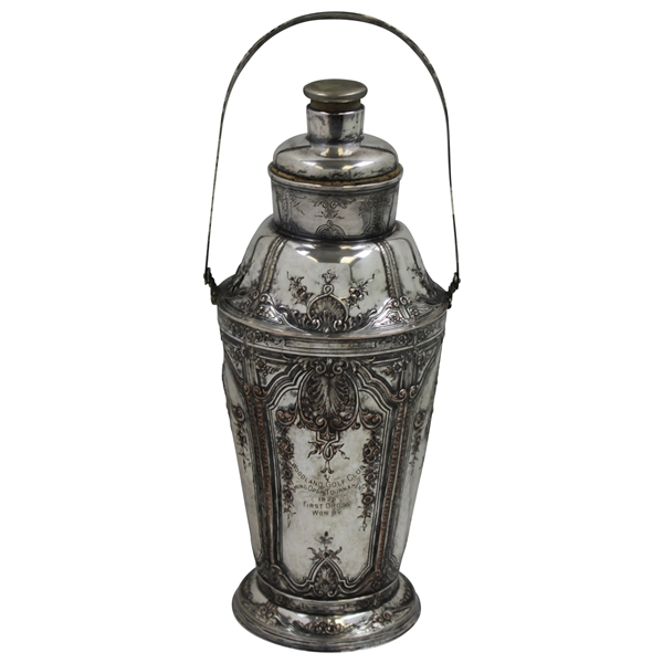 1926 Woodland Golf Club Spring Open Tournament First Gross Pewter Trophy