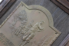 1927 Gleneagles Golf Club Brass Plate w/ Private Colf Club Member Engraving