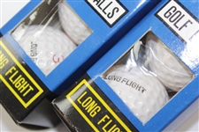 Dozen Long Flight Golf Balls in Original Box & Sleeves